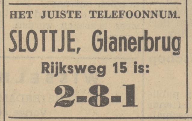 Rijksweg 15 Slottje advertentie Tubantia 9-7-1937.jpg