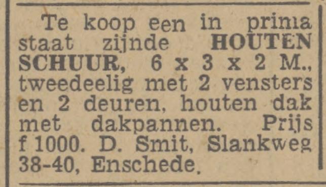 Slankweg 38-40 D. Smit advertentie Twentsch nieuwsblad 23-9-1944.jpg