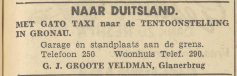 Rijksweg 5 Gato Taxi G.J. Groote Veldman advertentie Tubantia 29-10-1949.jpg