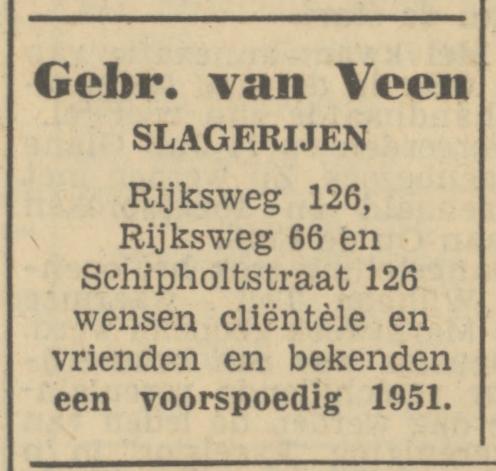 Rijksweg 126 slagrij Gebr. van Veen advertentie Tubantia 30-12-1950.jpg