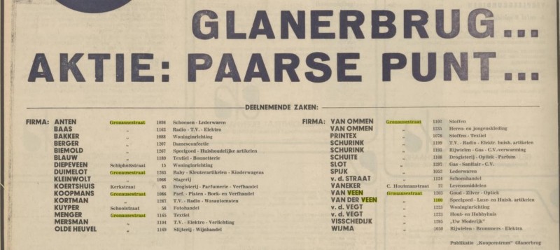 Gronausestraat 1100 van der Veen Luxe en huishoudelijke artikelen advertentie Tubantia 21-11-1970.jpg