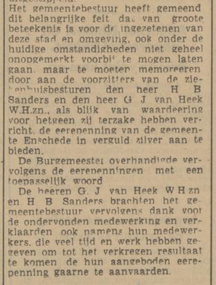 H.B. Sanders voorzitter R.K. Ziekenhuis erepenning krantenbericht 18-12-1941 (2).jpg