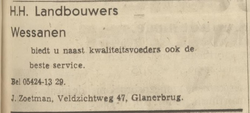 Veldzichtweg 47 J. Zoetman advertentie Tubantia 6-5-1969.jpg