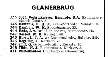 Spoorbaanstraat 32 W.H. Damhuis Telefoonboek Glanerbrug 1950 Aanvulling.jpg
