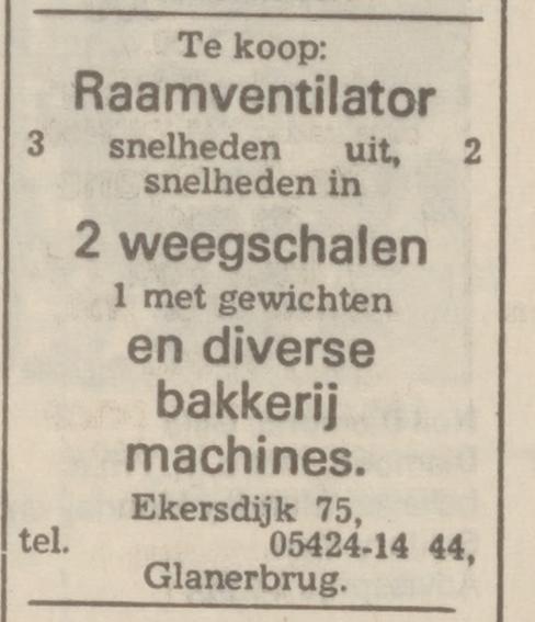 Ekersdijk 75 Glanerbrug advertentie Tubantia 19-4-1974.jpg