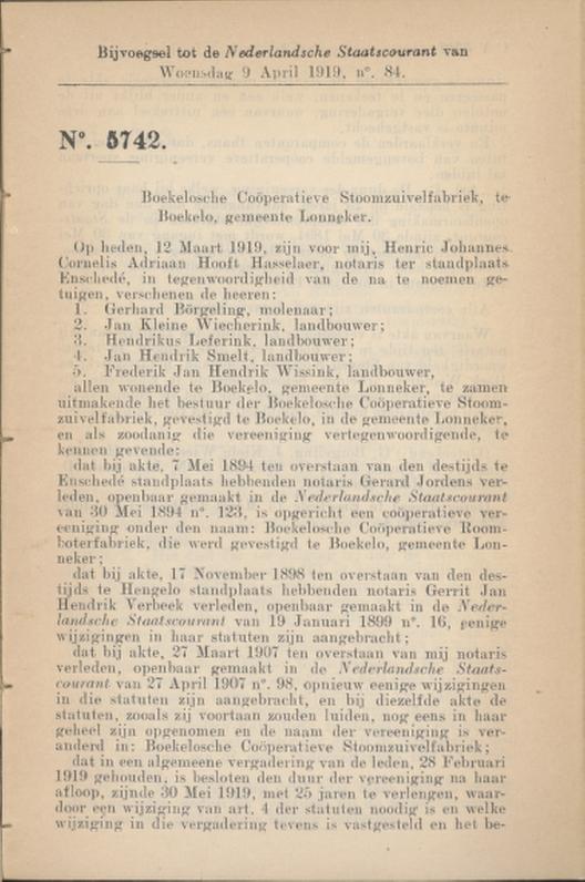 Windmolenweg 42-44 Boekelosche Coöperatieve Stoomzuivelfabriek oprichtingsakte 12-3-1919.jpg