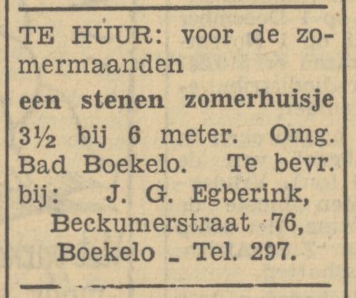 Beckumerstraa 76 Boekelo J.G. Egberink advertentie Tubantia 10-12-1949.jpg