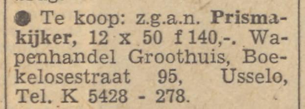Boekelosestraat 95 wapenhandel Groothuis advertentie Tubantia 22-7-1957.jpg