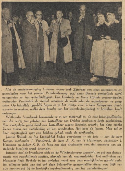 Windmolenweg 155 Boekelo Kamps krantenbericht Tubantia 18-10-1954.jpg