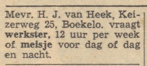 Keizerweg 25 Boekelo H.J. van Heek advertentie Tubantia 20-8-1964.jpg