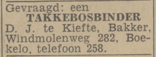 Windmolenweg 282 Boekelo D.J. te Kiefte advertentie Twentsch nieuwsblad 16-2-1943.jpg