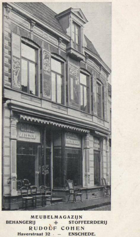 Haverstraat 32 Meubelmagazijn Behangerij Stoffeerderij Rudolf Cohen.jpg