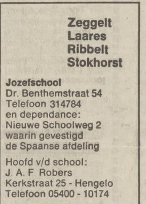 Dr. Benthemstraat 54 Jozefschool advertentie Tubantia 8-3-1975.jpg