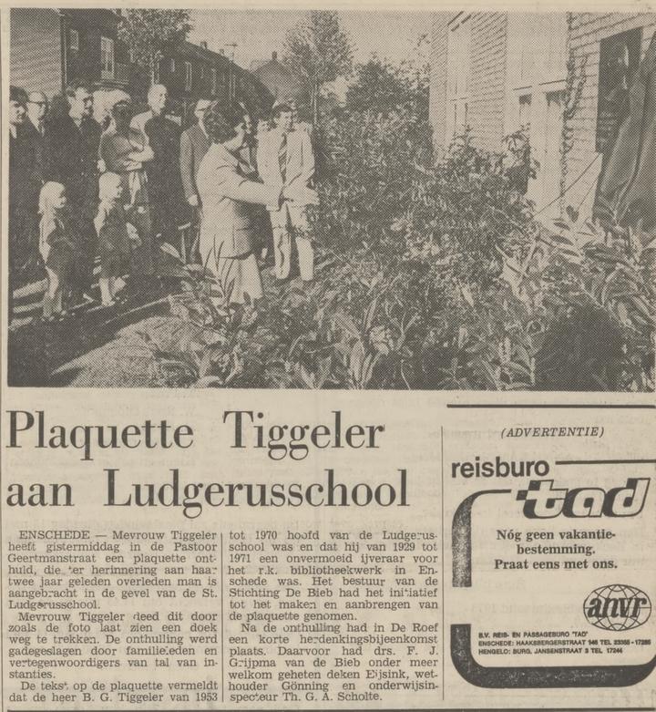Pastoor Geertmanstraat 10 Lugerusschool krantenbericht Tubantia 12-5-1973.jpg