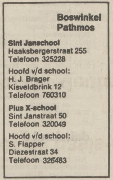 Sint Janstraat 50 Pius X-school advertentie Tubantia 8-3-1975.jpg