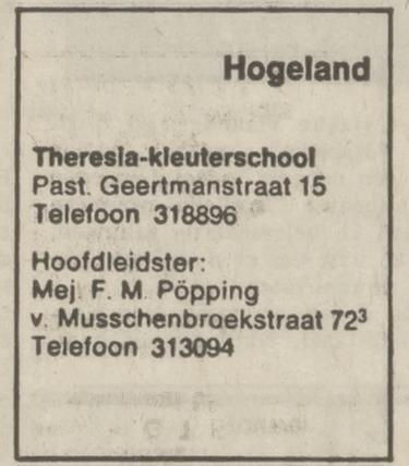 Pastoor Geertmanstraat 15 Theresia kleuterschool advertentie Tubantia 8-3-1975.jpg
