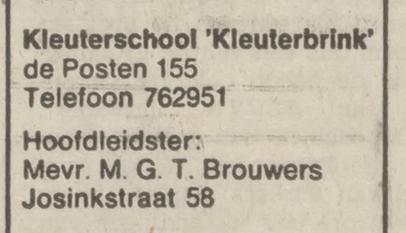 De Posten 155 kleuterschool Kleuterbrink advertentie Tubantia 8-3-1975.jpg