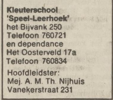 Het Bijvank 250 kleuterschool Speel-leerhoek advertentie Tubantia 8-3-1975.jpg