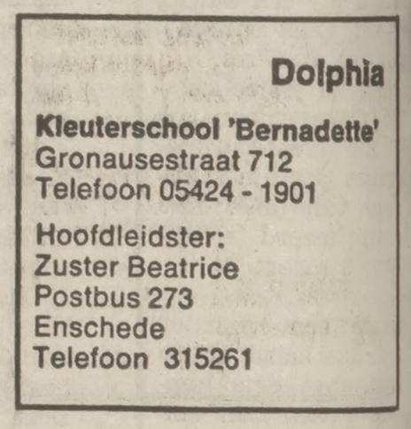 Gronausestraat 712 kleuterschool Bernadette advertentie Tubantia 8-3-1975.jpg