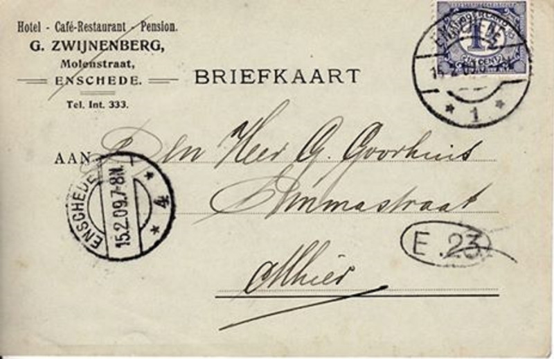 Molenstraat Hotel Zwijnenberg briefkaart.jpg