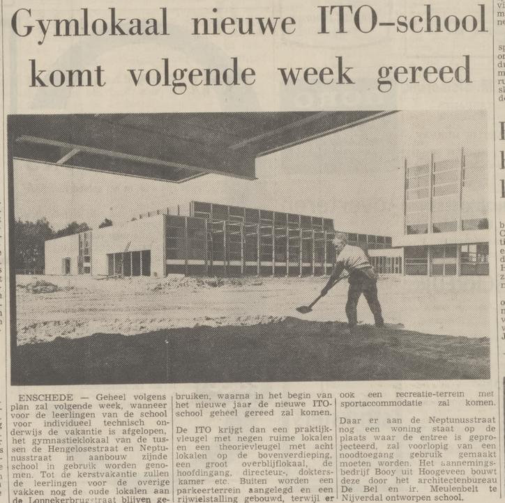 Neptunusstraat 49 ITO-school krantenbericht Tubantia 12-8-1969.jpg