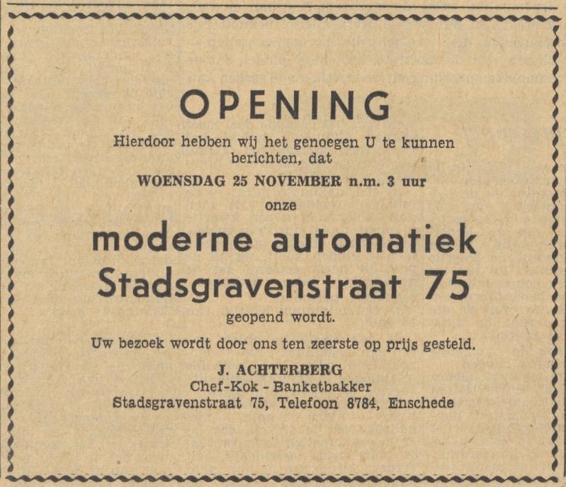 Stadsgravenstraat 75 Automatiek J. Achterberg advertentie Tubantia 24-11-1959.jpg