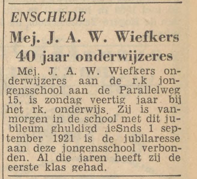 Parallelweg 15 R.K. Jongensschool krantenbericht Tubantia 13-5-1960.jpg