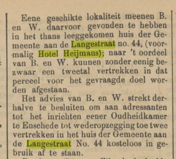 Langestraat 44 Hotel Heijmans krantenbericht 30-9-1905.jpg