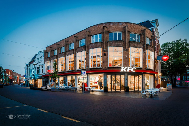 Langestraat 1-3 hoek Kalanderstraat 2 restauant Kentucky Fried Chicken KFC.jpg