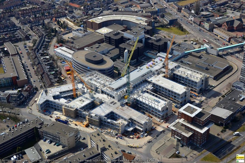 Luchtfoto nieuwbouw MST.
