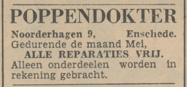 Noorderhagen 9 Poppendokter advertentie Tubantia 2-5-1936.jpg