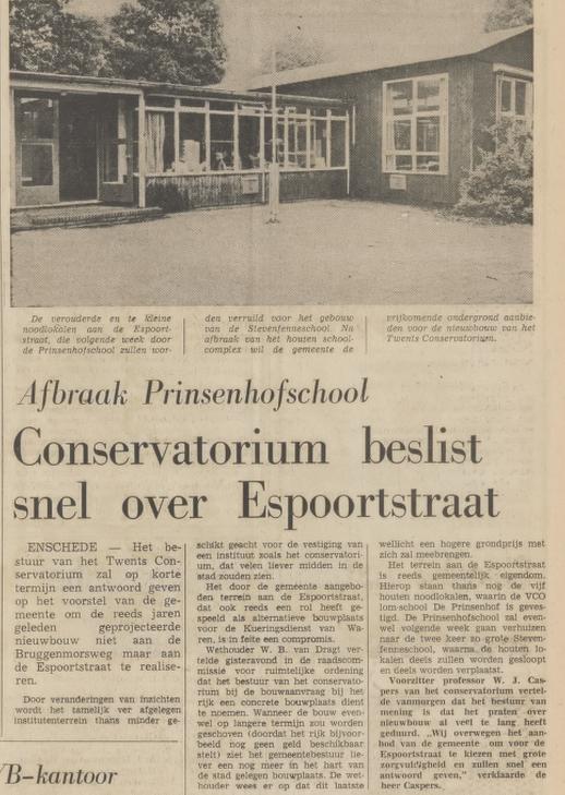Espoortstraat 189 Prinsenhofschool sloop krantenbericht 8-10-1974.jpg