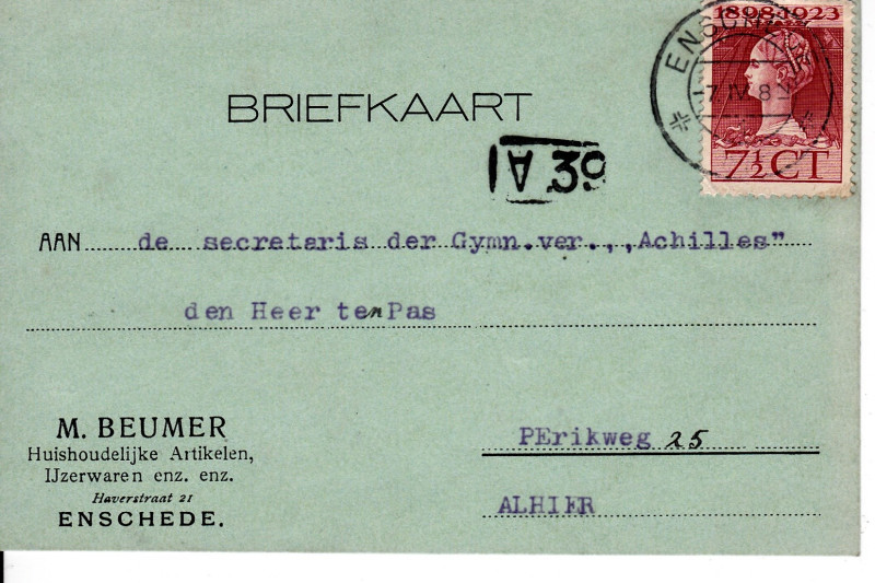 Haverstraat 21 M.Beumer Huishoudelijke artikelen IJzerwaren briefkaart.jpg