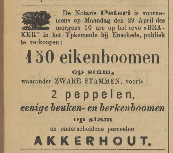 Ypkemeule erve Braker krantenbericht Tubantia 20-4-1901.jpg