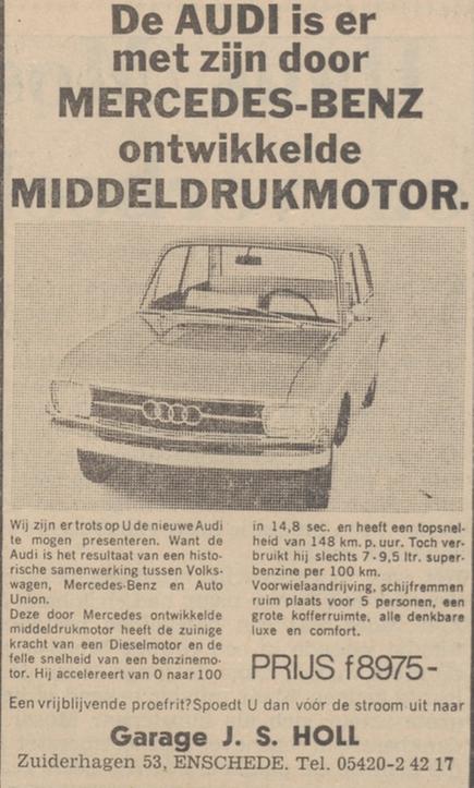 Zuiderhagen 53 Garage J.S. Holl advertentie Tubantia 10-12-1965.jpg