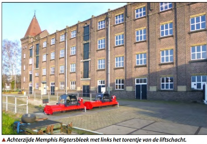 Goolkatenweg 65 Rigterbleekcomplex achterzijde Memphis Rigtersbleek met links het torentje van de liftschacht.jpg