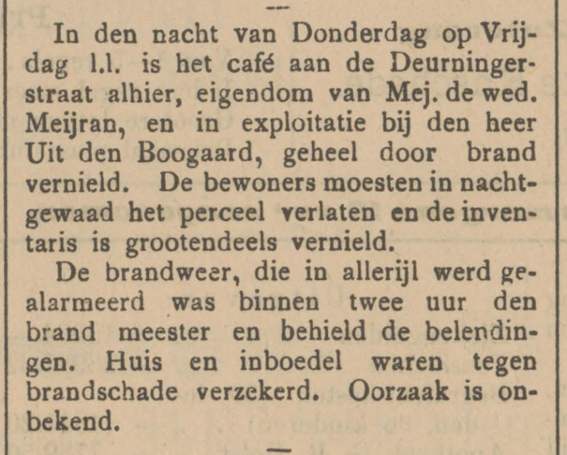 Deurningerstraat 27 brand cafe Meijran krantenbericht Tubantia 2-4-1904.jpg