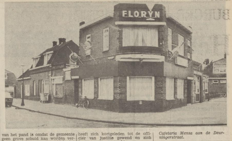 Deurningerstraat 208 hoek Brouwerijstraat cafetaria Mensa krantenfoto Tubantia 3-4-1973.jpg