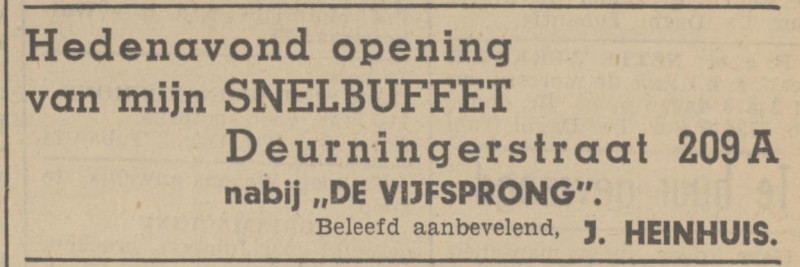 Deurningerstraat 209A snelbuffet J. Heinhuis advertentie Tubantia 30-10-1937.jpg