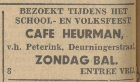 Deurningerstraat 480 cafe Heurman voorheen Peterink advertentie Tubantia 26-8-1932.jpg