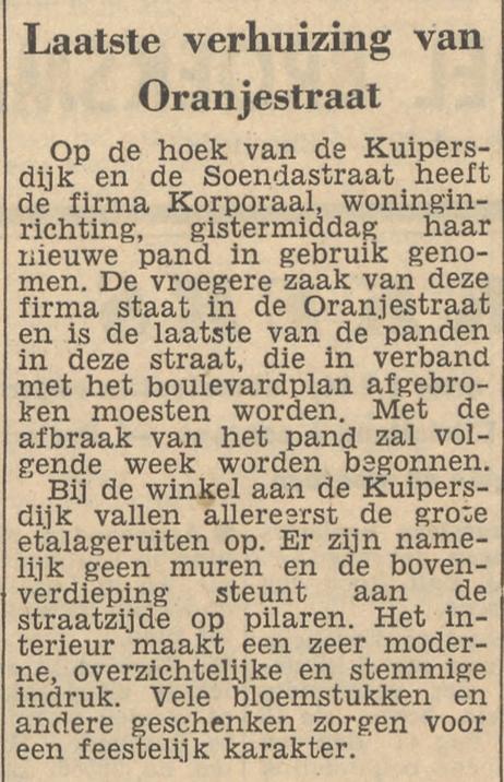 Kuipersdijk 65 hoek Soendastraat woninginrichting Fa. Korporaal krantenbericht Tubantia 20-10-1956.jpg