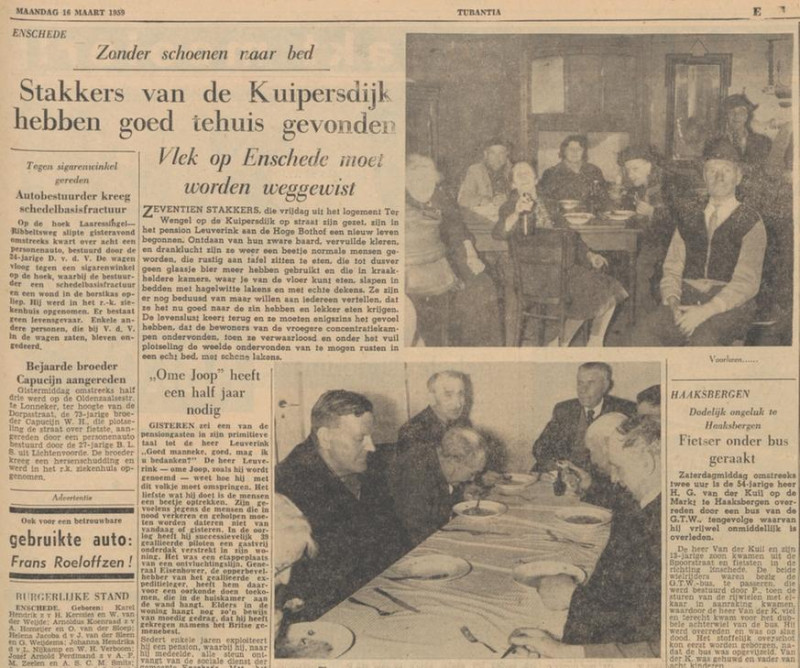 Kuipersdijk 73 logement Mina van Putten ontruiming krantenbericht Tubantia 16-3-1959.jpg