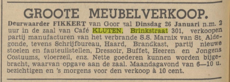 Brinkstraat 301 cafe Kluten advertentie Tubantia 23-1-1937.jpg