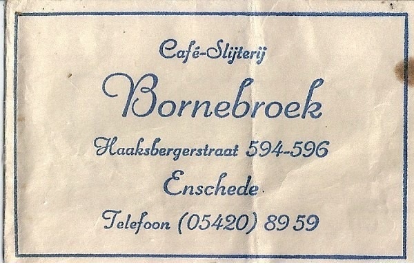 Haaksbergerstraat 594-596 cafe Bornebroek suikerzakje.jpg