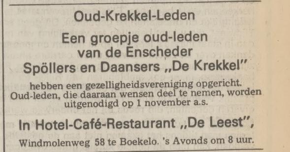 Windmolenweg 58 Hotel cafe restaurant De Leest advertentie Tubantia 26-10-1974.jpg