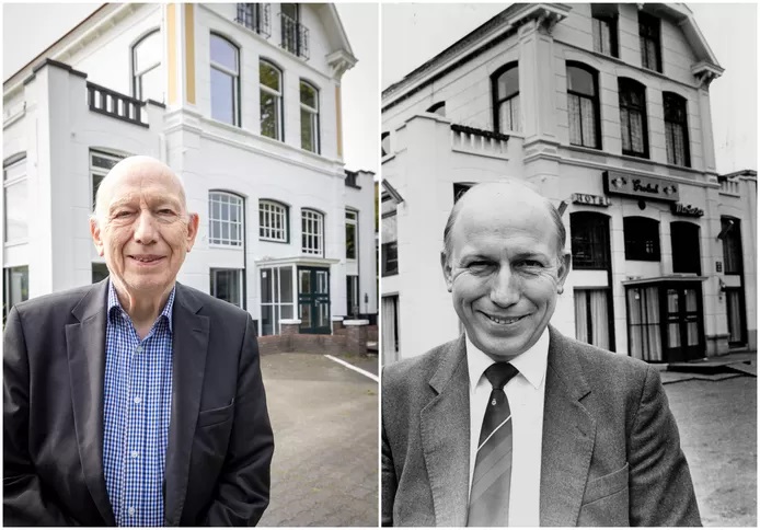 Parkweg 37-39 voormalig hotel Rodenbach Gerard in 2023 en 1986. © Rikkert Harink Jan Venema Tubantia.jpg