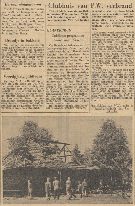 Volkspark brand clubhuis PW krantenfoto Tubantia 27-5-1957.jpg