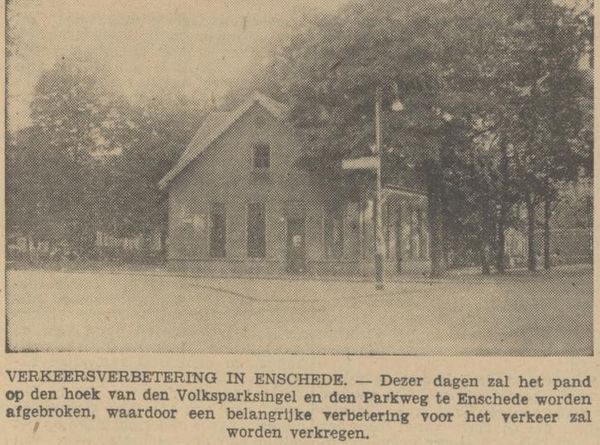 Parkweg 48 hoek Volksparksingel krantenfoto juni 1935.jpg