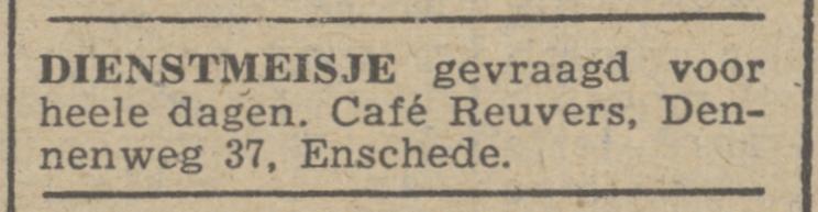 Dennenweg 37 cafe Reuvers advertentie Trouw 8-6-1945.jpg