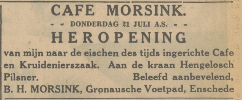 Gronausevoetpad cafe Morsink advertentie Tubantia 20-7-1932.jpg